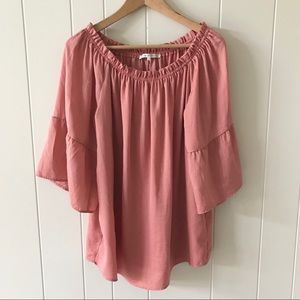 Violet & Claire Flutter Sleeve Off Shoulder Top